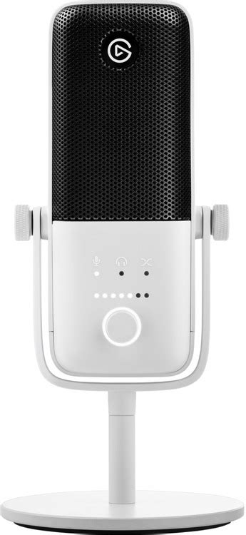 Elgato Wave:3 Microphone - Condenser capsule; Sample Rate: 48 / 96 kHz; Frequency Response: 70 - 20000 Hz; USB-C - White